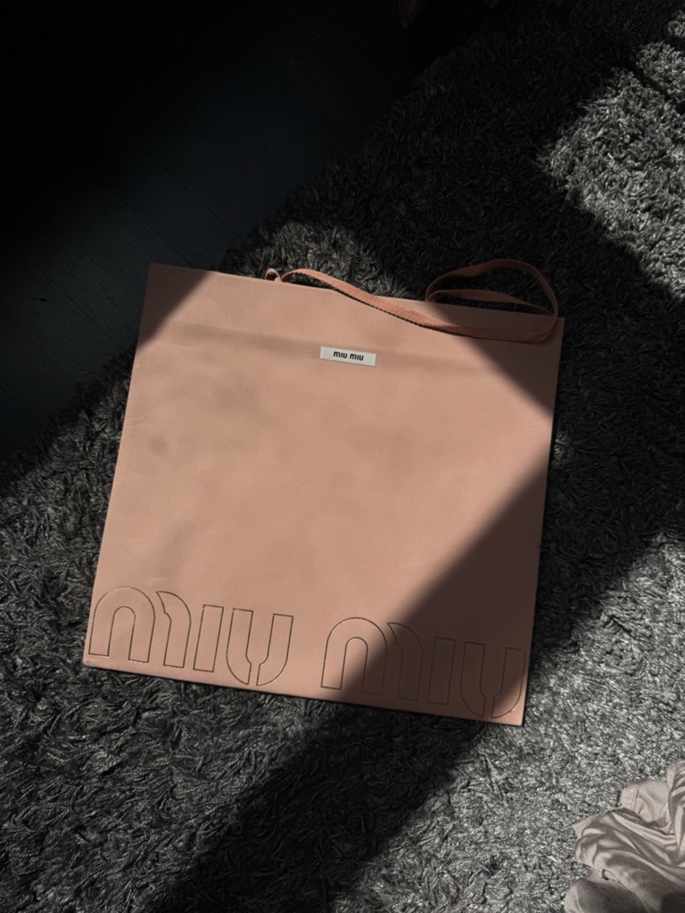 Miu Miu Dusty Pink Shopping Tote Bag - Picture 5 of 7
